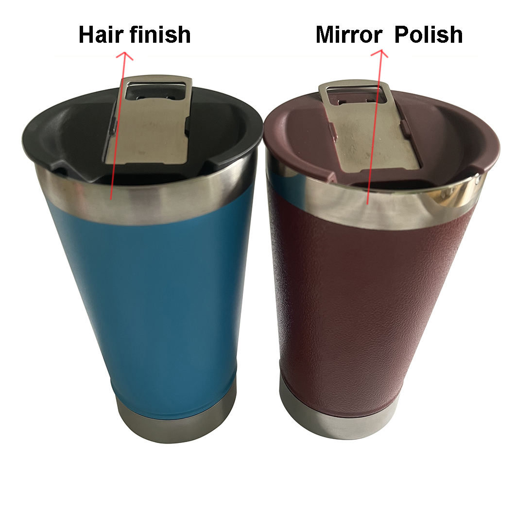 Wholesell Mantenga fr&iacute;as tazas de cerveza de metal reutilizable con abridor