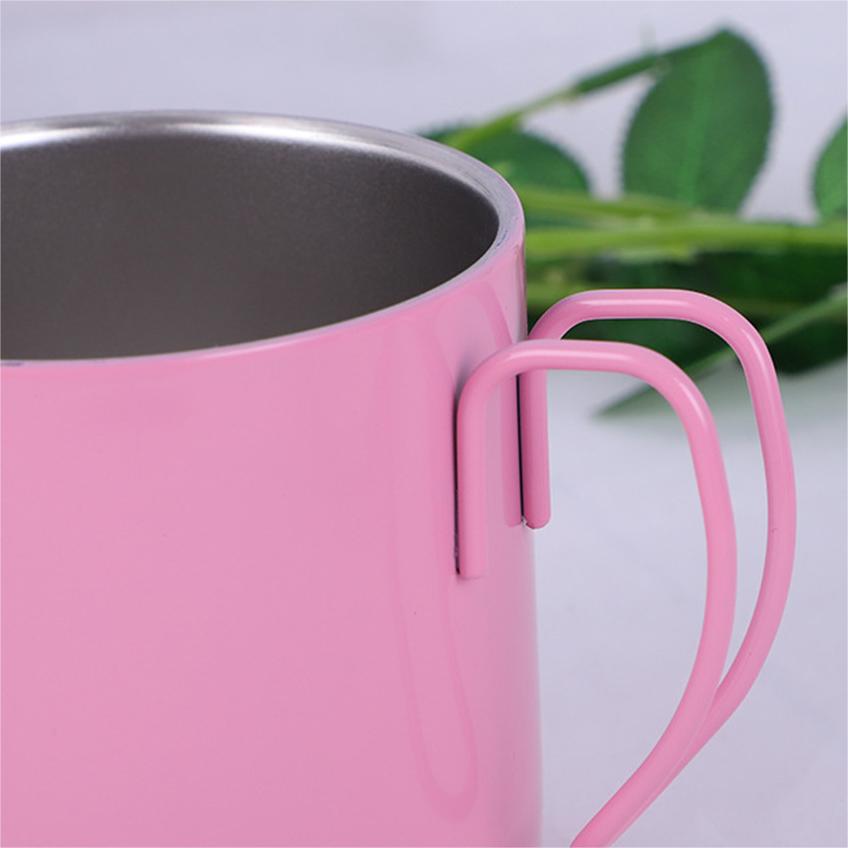 Taza para acampar para acampar de senderismo al aire libre de metal sencillo 