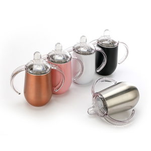 Copa de leche de acero libre de BPA de aislamiento térmico reutilizable para niños