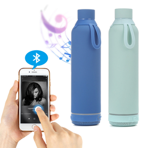 Botella de agua promocional creativa con altavoz Bluetooth
