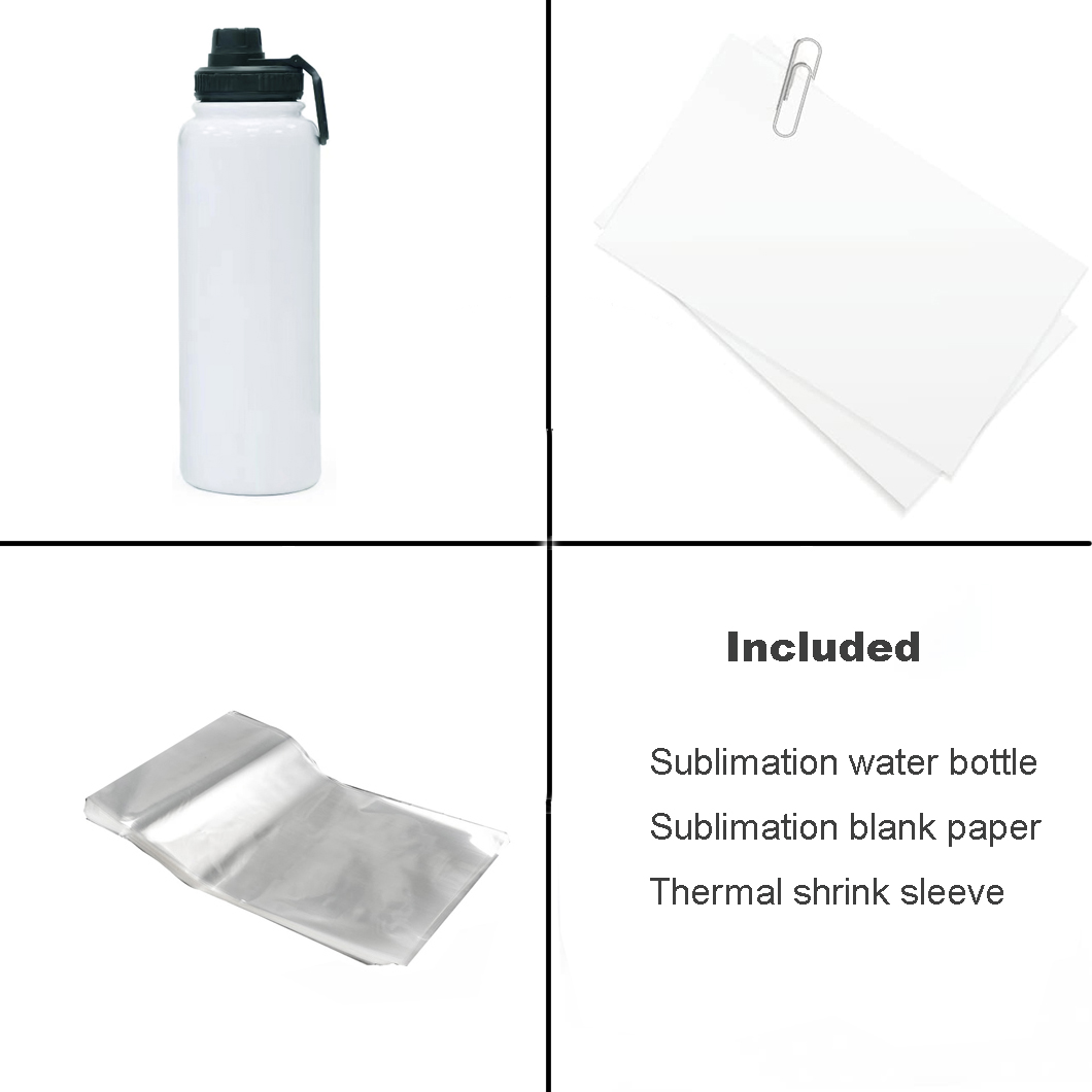 Botella de agua aislada de metal de sublimaci&oacute;n de regalo personalizado de bricolaje 