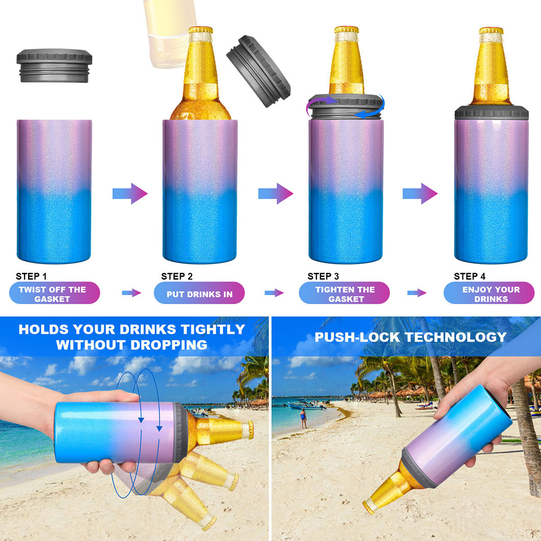 Lata de cerveza de acero inoxidable 