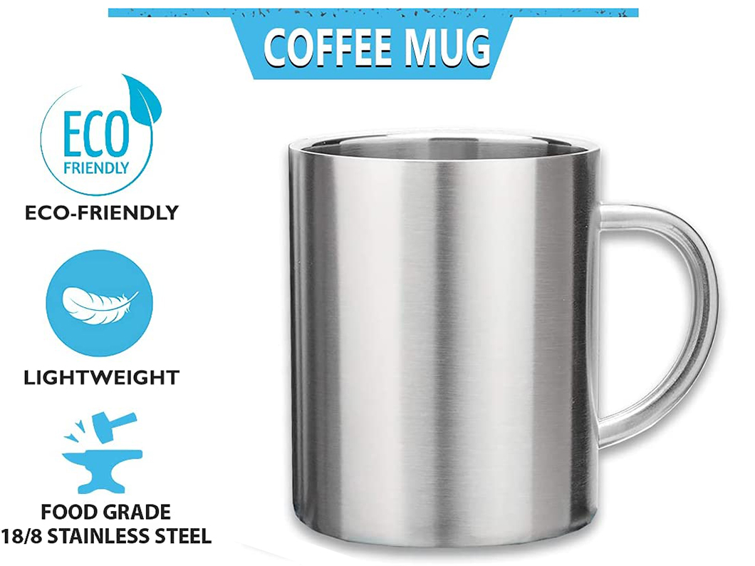 Wholesell Tazas de caf&eacute; de acero inoxidable barato para promoci&oacute;n 