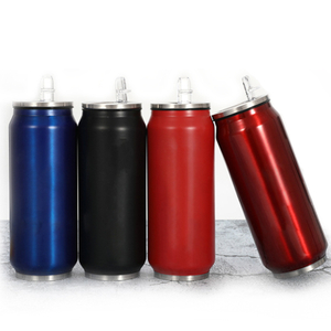 Vaso delgado de acero inoxidable de doble pared con tapa de rosca