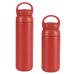 Taza de café de acero inoxidable con botella de agua al vacío con asa