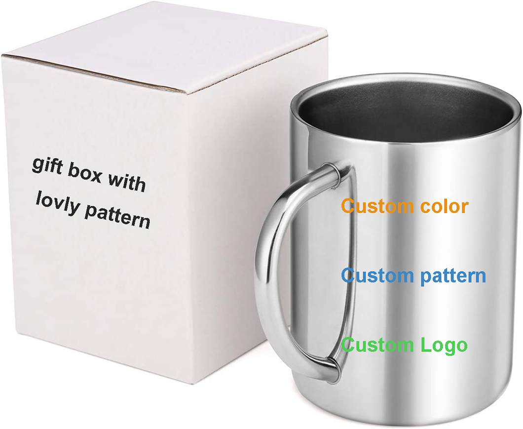 Wholesell Tazas de caf&eacute; de acero inoxidable barato para promoci&oacute;n 