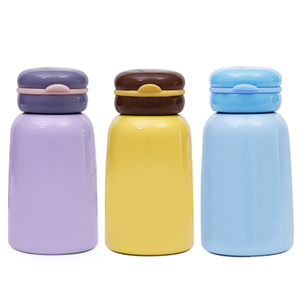 Botella de agua para niños de acero inoxidable a granel con vaina de cuero 