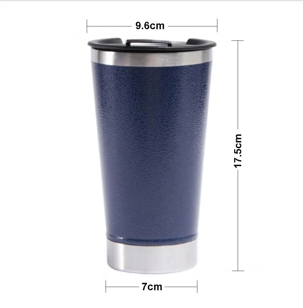 Wholesell Mantenga fr&iacute;as tazas de cerveza de metal reutilizable con abridor