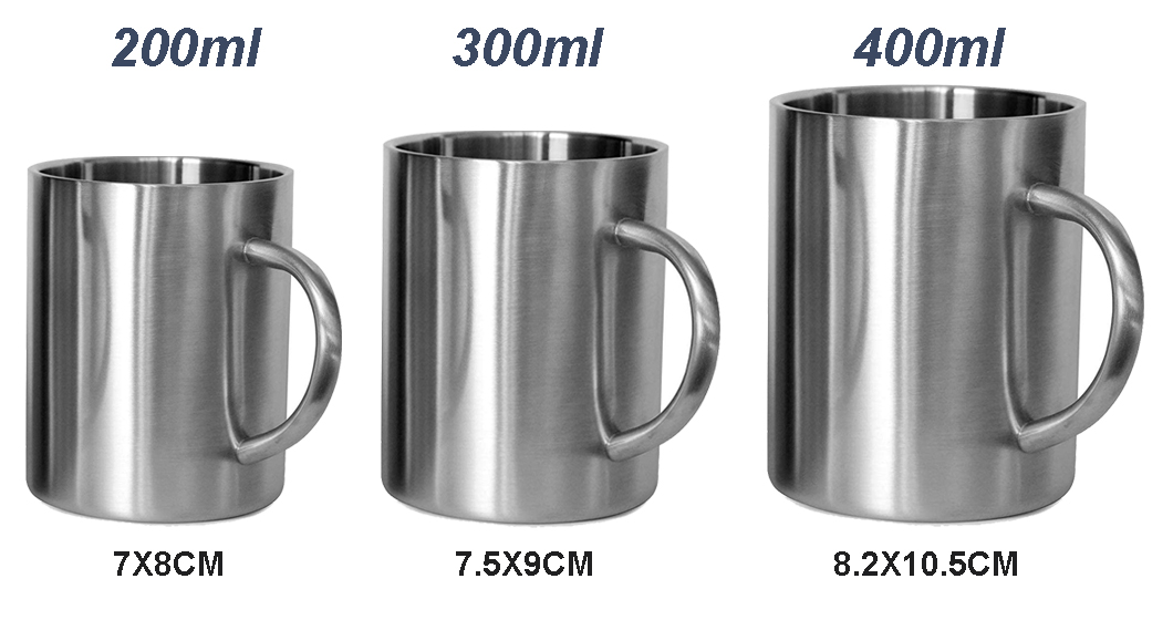 Wholesell Tazas de caf&eacute; de acero inoxidable barato para promoci&oacute;n 