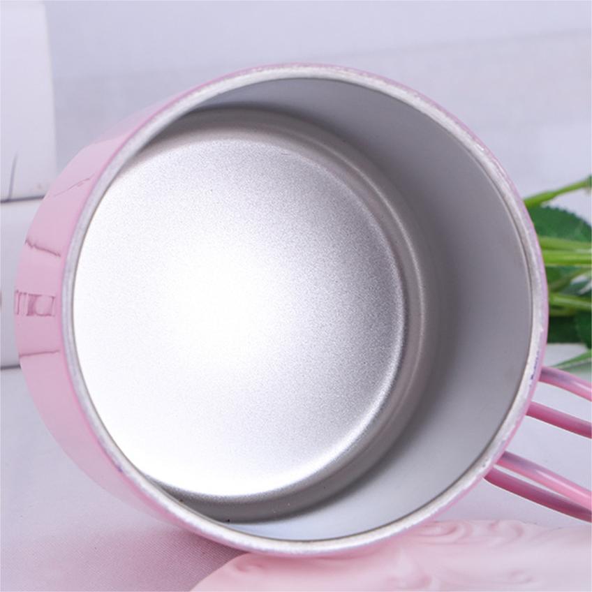 Taza para acampar de senderismo al aire libre de metal s&oacute;lido con mango