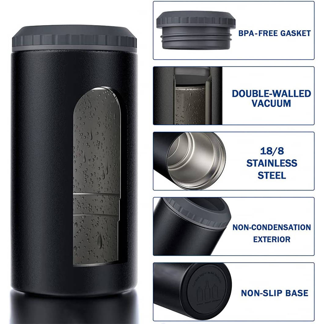 lata de cerveza de acero inoxidable